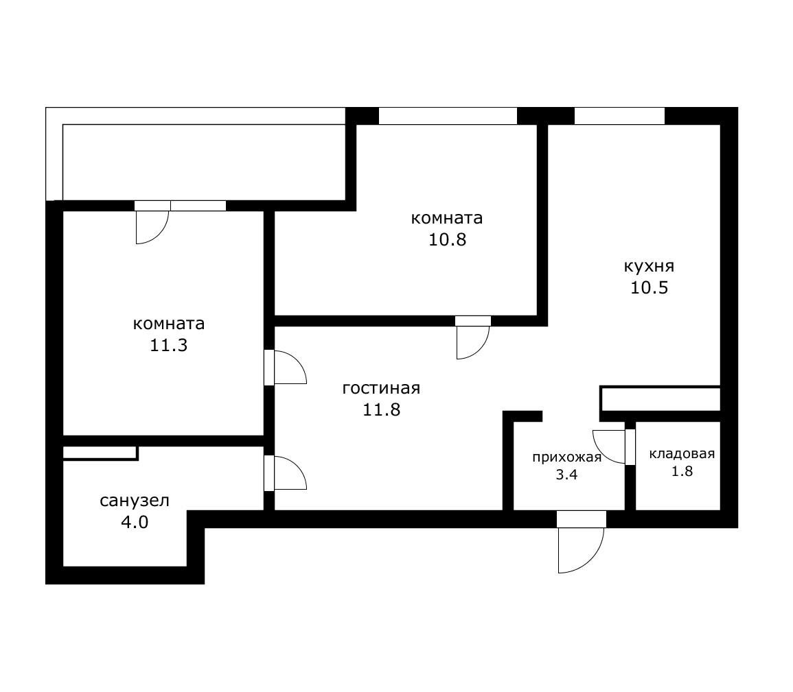 Фото №1: 2-комнатная квартира 58 м² - Краснодар, ул. Византийская, 13