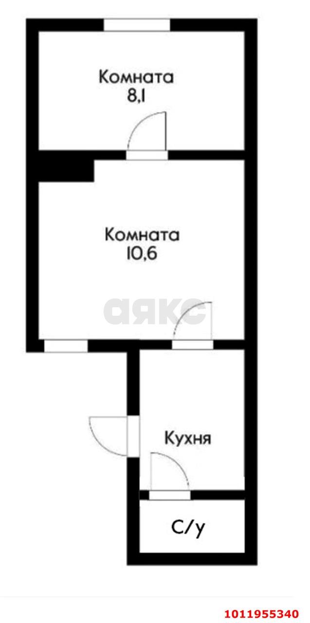 Фото №18: 1-комнатная квартира 24 м² - Краснодар, Центральный внутригородской округ, Западный внутригородской округ, Горгаз, мкр. Центральный, ул. Октябрьская, 15