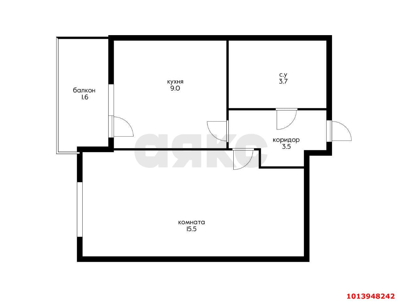 Фото №2: 1-комнатная квартира 33 м² - Краснодар, жилой комплекс Абрикосово, ул. имени Героя Георгия Бочарникова, 4к2