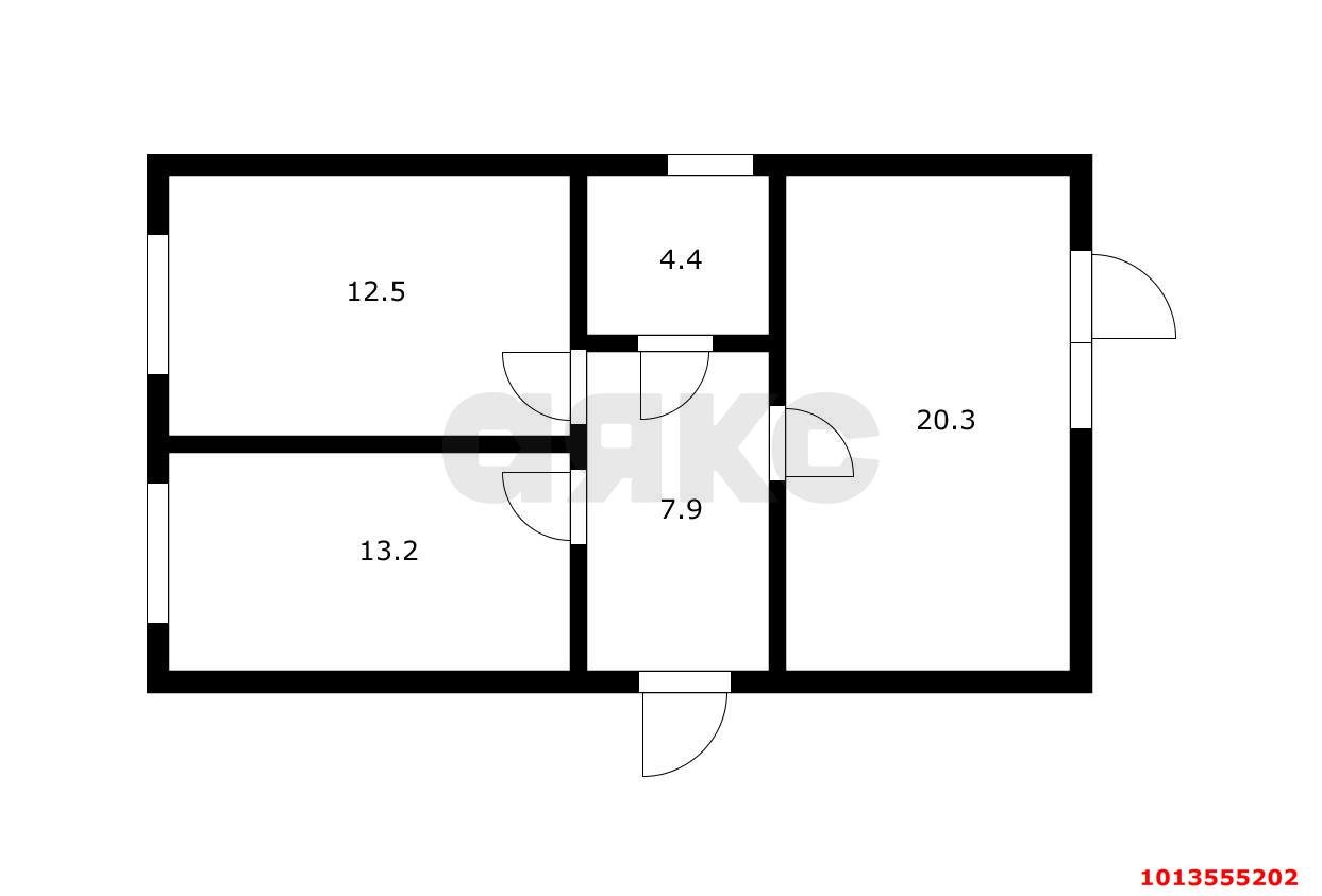 Фото №6: Дом <span class="whitespace-nowrap">58 м²</span> <span class="whitespace-nowrap">+ 3.2 сот.</span>, <span class="whitespace-nowrap">1 эт.</span> - Краснодаргорстрой, мкр. Прикубанский внутригородской округ, ул. 5-я Линия, 3