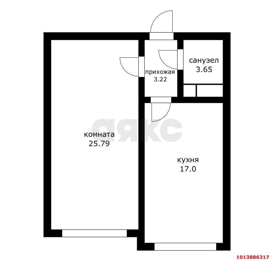Фото №22: 1-комнатная квартира 51 м² - Краснодар, Центральный, ул. Березанская, 88/2