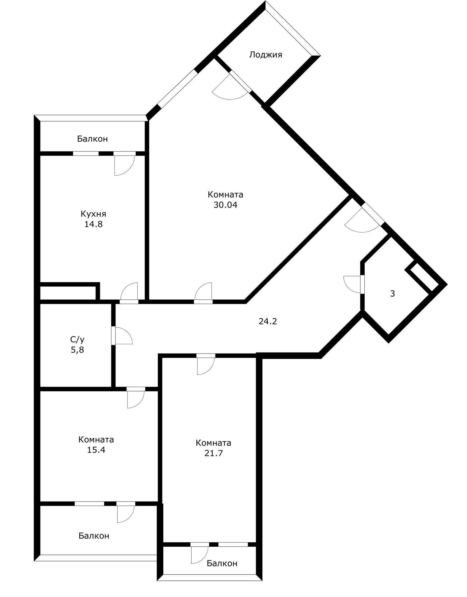 Фото №14: 3-комнатная квартира 128 м² - Краснодар, Западный внутригородской округ, мкр. Фестивальный, пр-д Дальний, 11к2