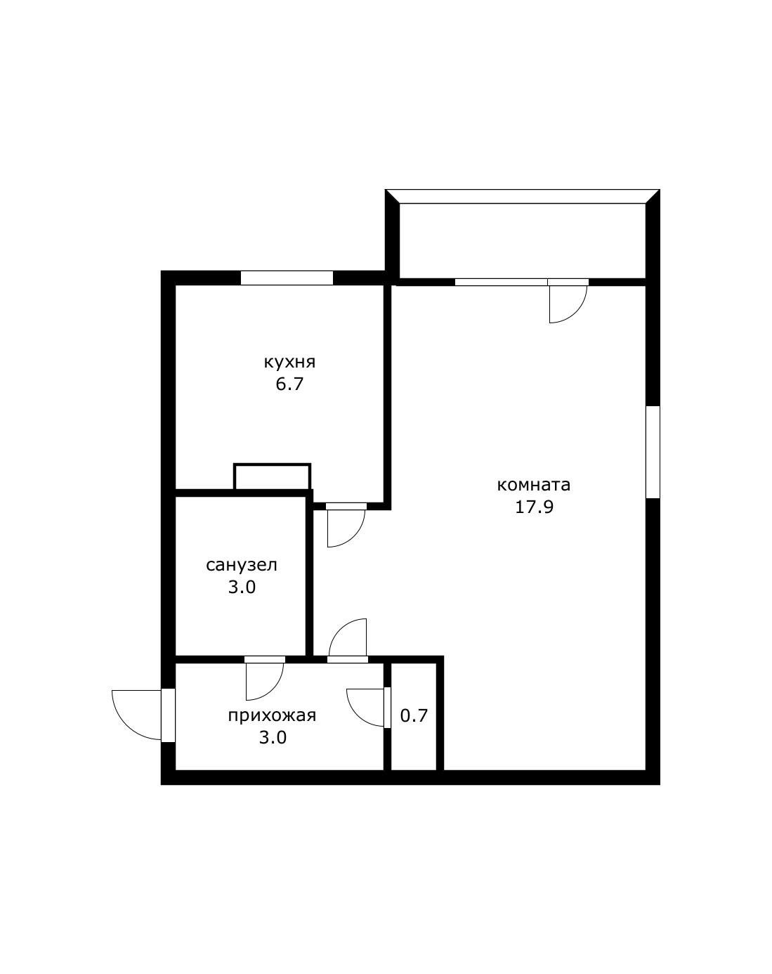 Фото №6: 1-комнатная квартира 32 м² - Краснодар, ул. Селезнёва, 176