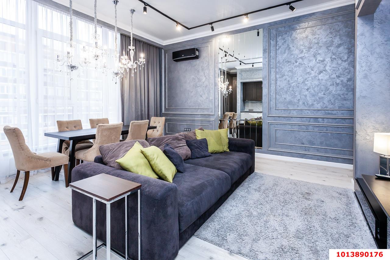 Фото №2: 3-комнатная квартира 99 м² - Краснодар, Прикубанский внутригородской округ, Фестивальный, Солнечный, мкр. ЖК Янтарный 3, пр-кт Константина Образцова, 4к2