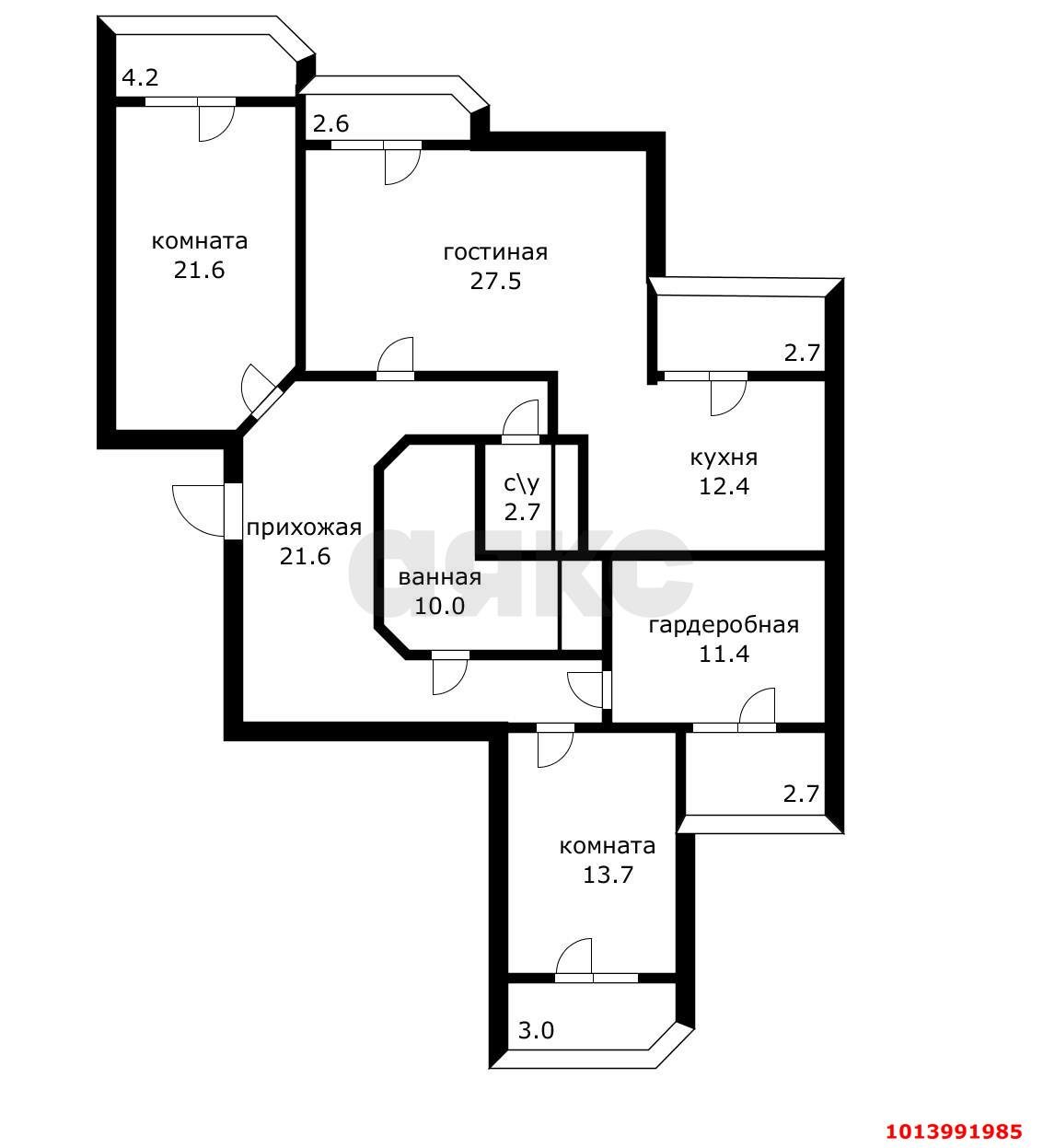 Фото №26: 4-комнатная квартира 136 м² - Краснодар, Центральный, ул. Кубанская набережная, 64