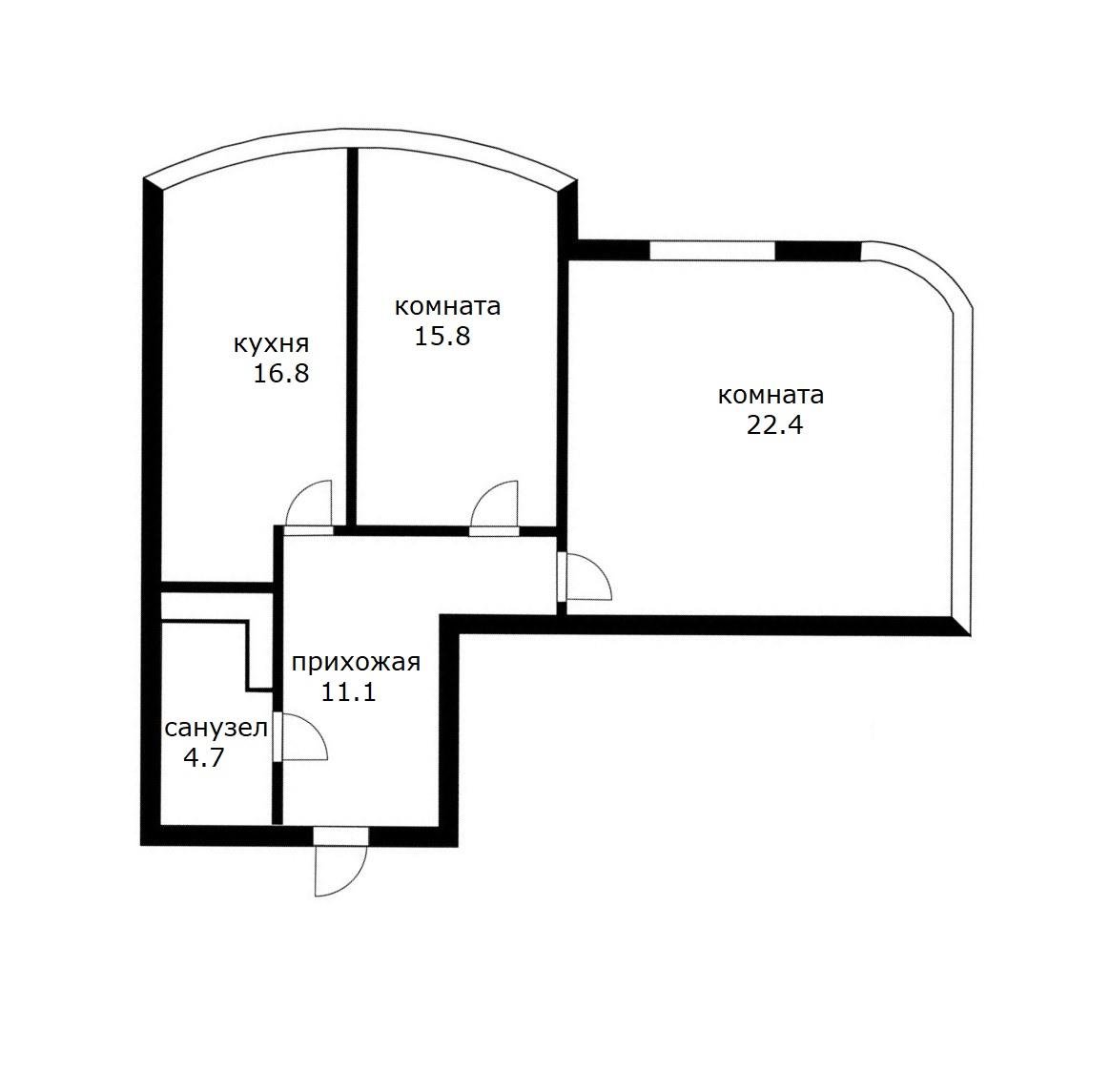 Фото №15: 2-комнатная квартира 70 м² - Краснодар, Кожзавод, жилой комплекс Резиденция, мкр. Западный внутригородской округ, ул. Кожевенная, 22