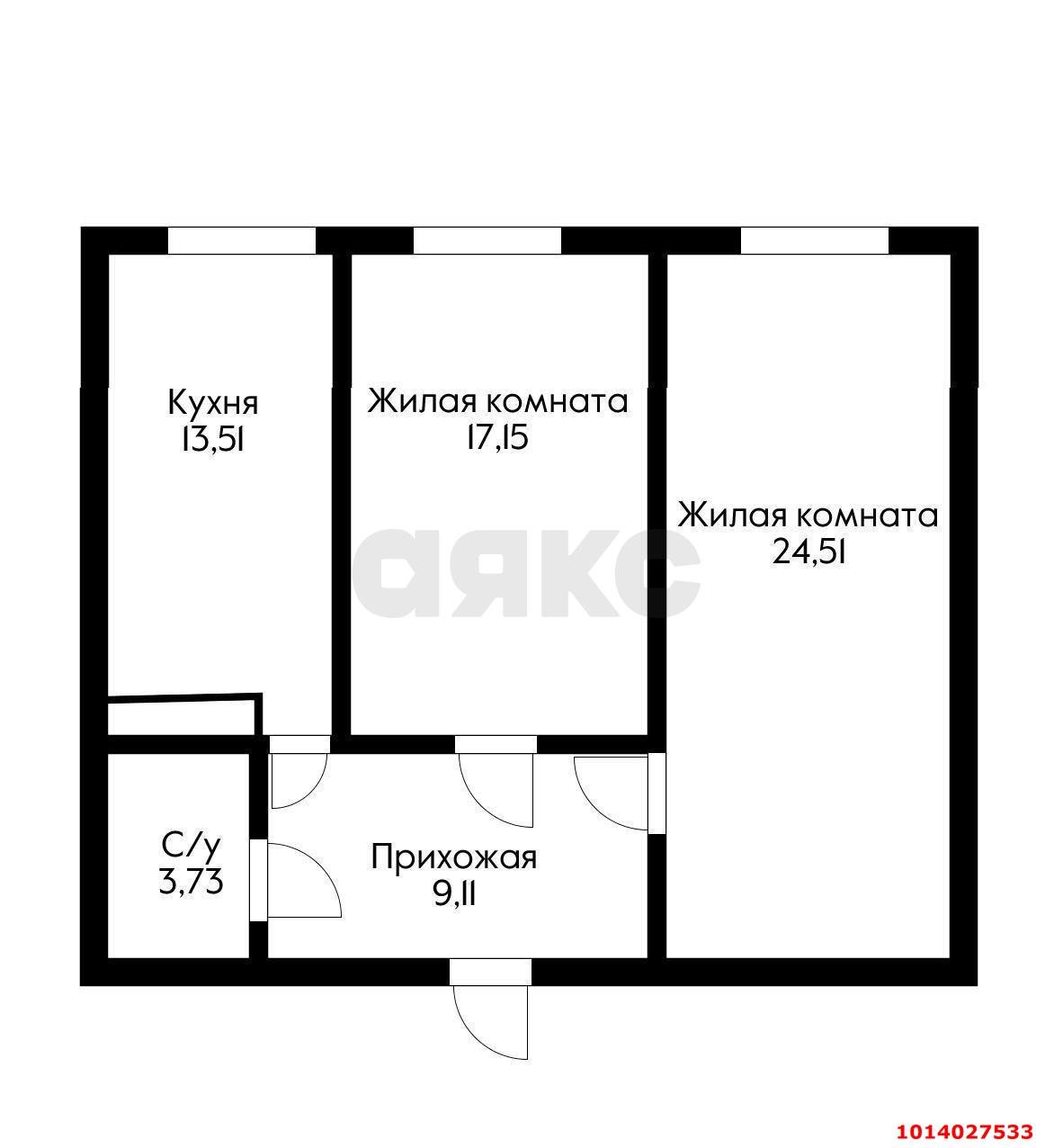 Фото №14: 2-комнатная квартира 68 м² - Краснодар, 9-й километр, ул. Ярославская, 113к1