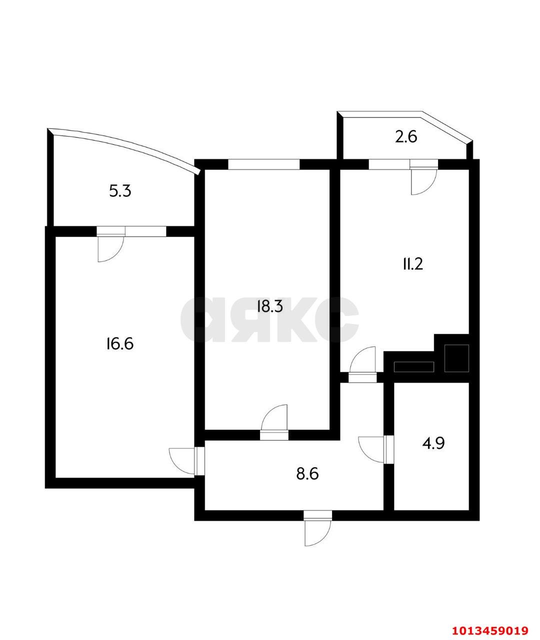 Фото №12: 2-комнатная квартира 67 м² - Краснодар, имени Петра Метальникова, ул. Цезаря Куникова, 24к2