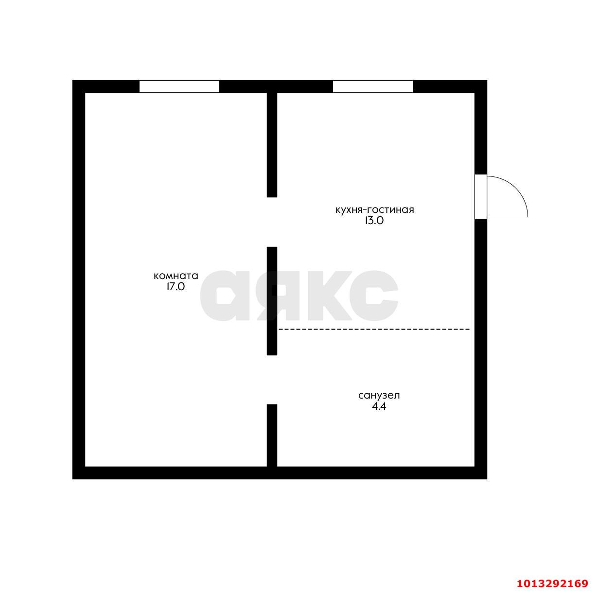 Фото №8: 1-комнатная квартира 34 м² - Краснодар, Прикубанский внутригородской округ, Завод Радиоизмерительных Приборов, мкр. Музыкальный, ул. имени Сергея Есенина, 84