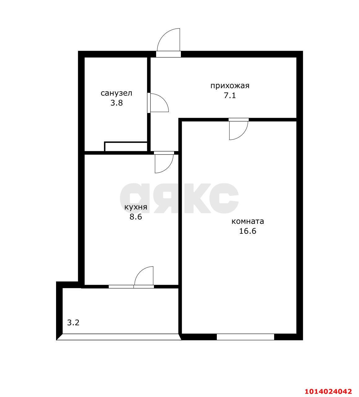 Фото №2: 1-комнатная квартира 35 м² - Краснодар, жилой комплекс Зеленодар, ул. имени М.П. Шемякина, 2