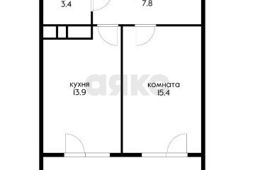 Фото №2: 1-комнатная квартира 45 м² - Краснодар, мкр. жилой комплекс Фамилия, ул. Старокубанская, 124