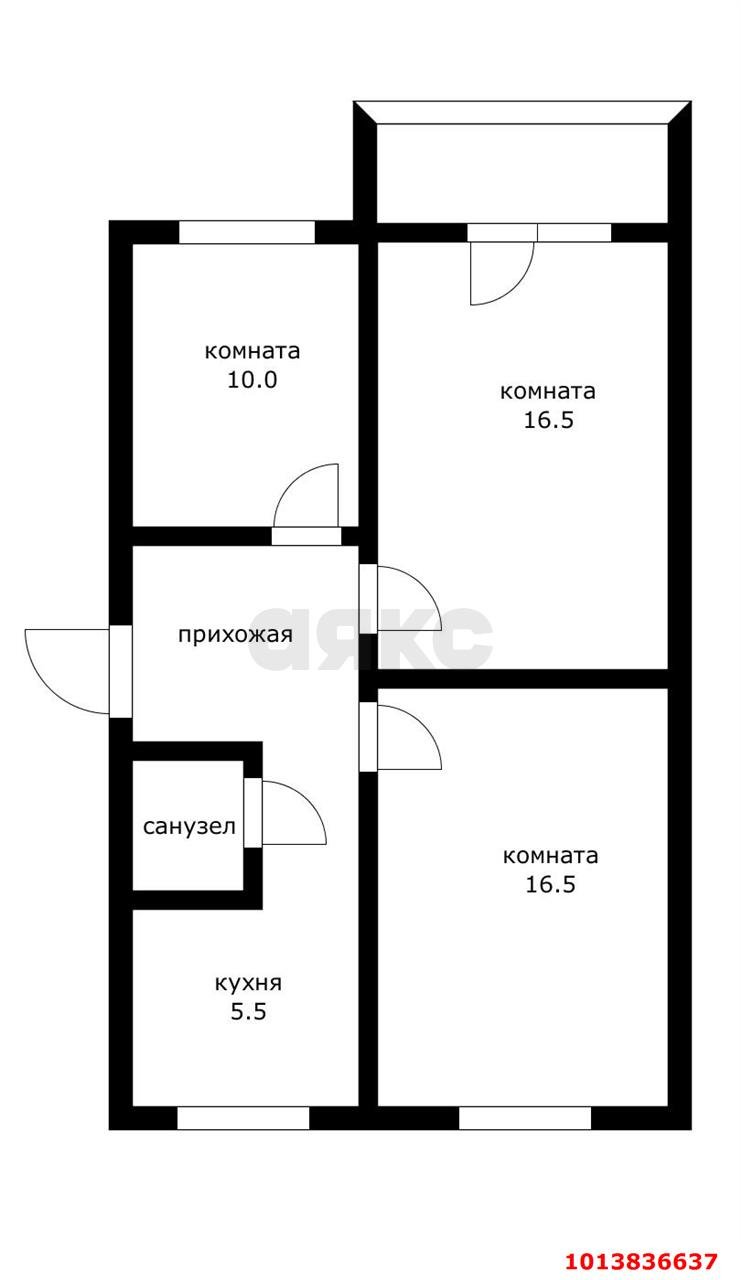Фото №19: 3-комнатная квартира 61 м² - Краснодар, Фестивальный, ул. Яна Полуяна, 44