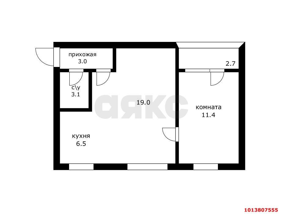Фото №12: 2-комнатная квартира 46 м² - Краснодар, Черёмушки, ул. Ставропольская, 189