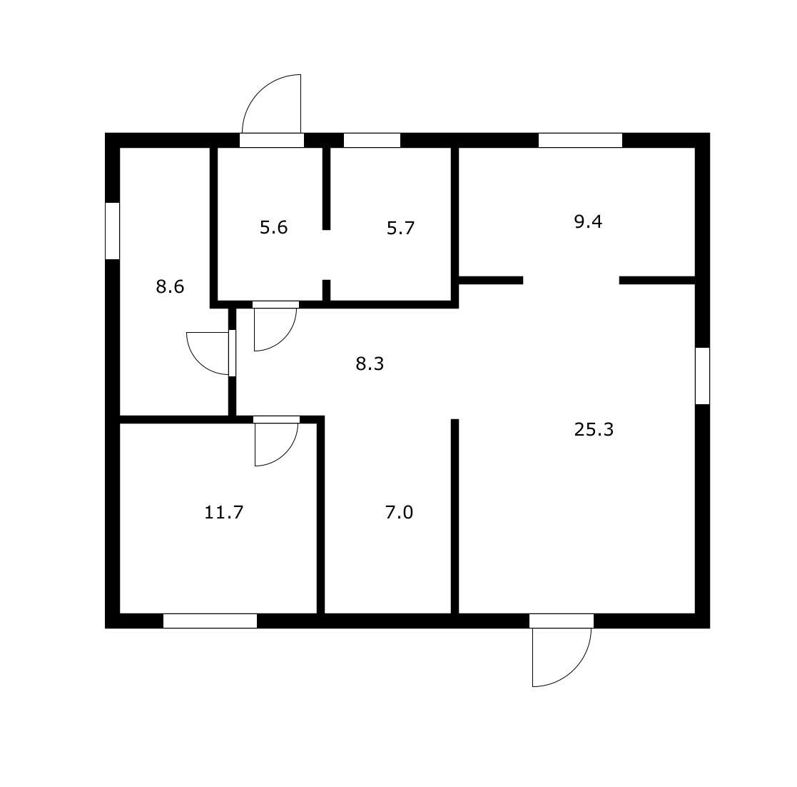 Фото №2: Дом 161 м² + 6.7 сот. - Новобжегокай, ул. Хатита Махмуда, 16А