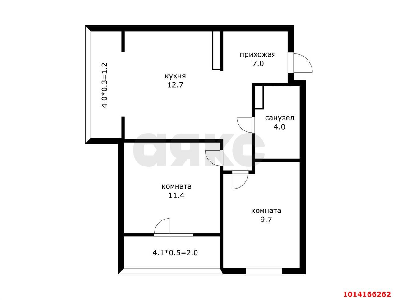 Фото №11: 2-комнатная квартира 48 м² - Краснодар, жилой комплекс Ракурс, ул. имени Героя Ростовского, 8к1