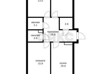 Фото №4: 3-комнатная квартира 86 м² - Краснодар, мкр. жилой комплекс Самолёт-6, ул. Ивана Беличенко, 92