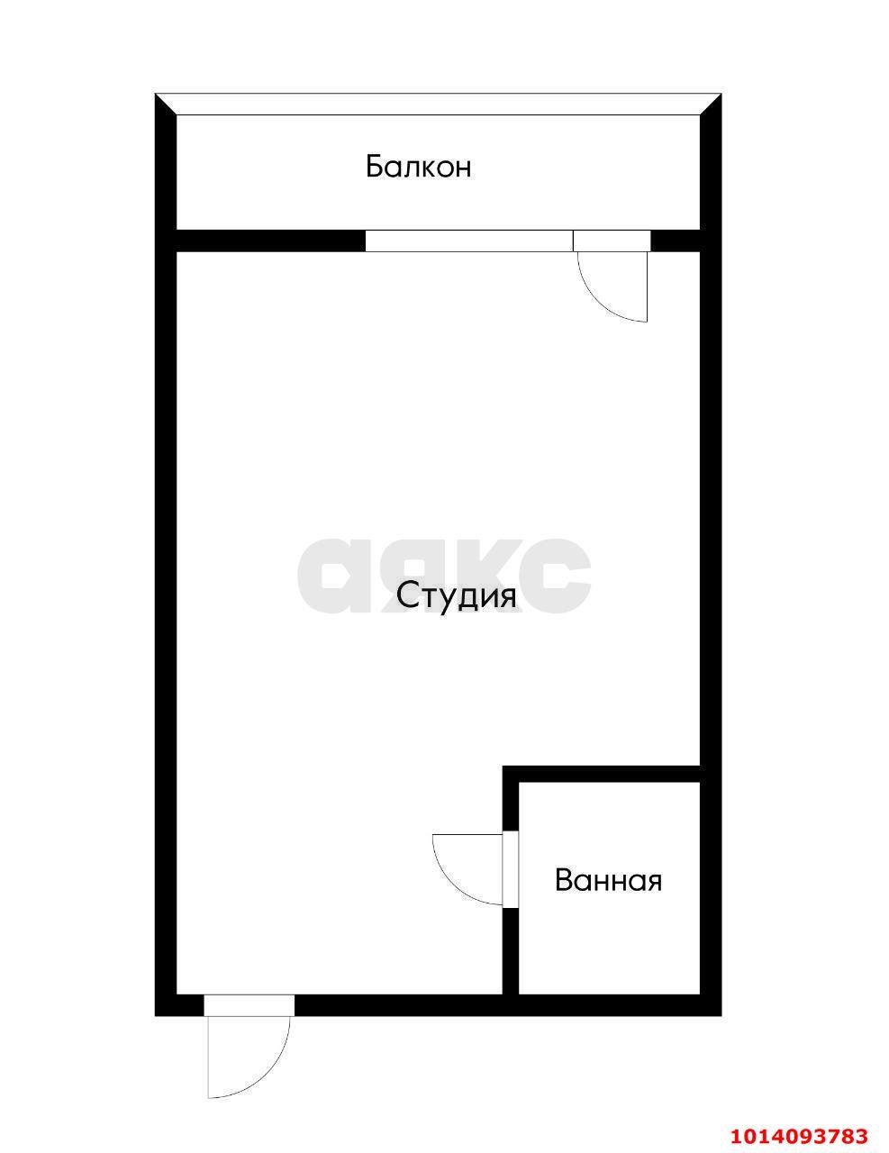 Фото №7: Студия 21 м² - Южный, ул. Войсковая, 8/1