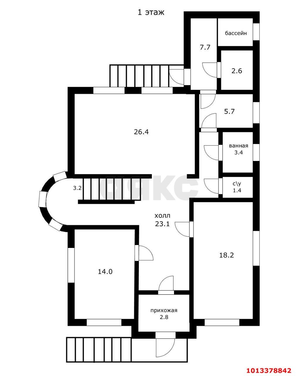Фото №52: Дом 306 м² + 8 сот. - Краснодар, Прикубанский внутригородской округ, Завод Радиоизмерительных Приборов, п. Калинино, ул. Есаульская, 64
