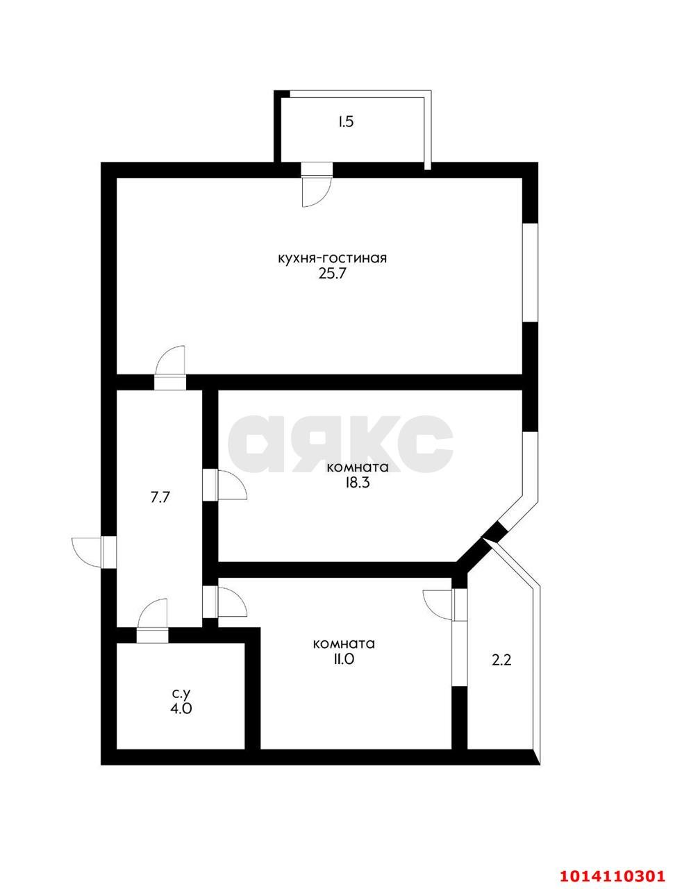 Фото №5: 2-комнатная квартира 70 м² - Краснодар, жилой комплекс Сказка Град, ул. имени В.Н. Мачуги, 166А