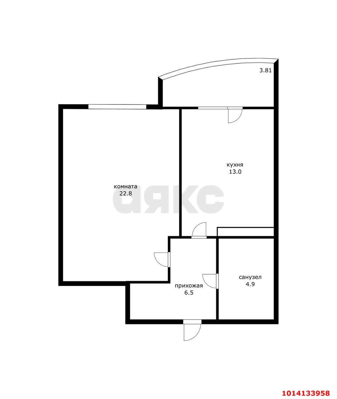 Фото №15: 1-комнатная квартира 47 м² - Краснодар, жилой комплекс Янтарный 2, ул. Ковалёва, 46
