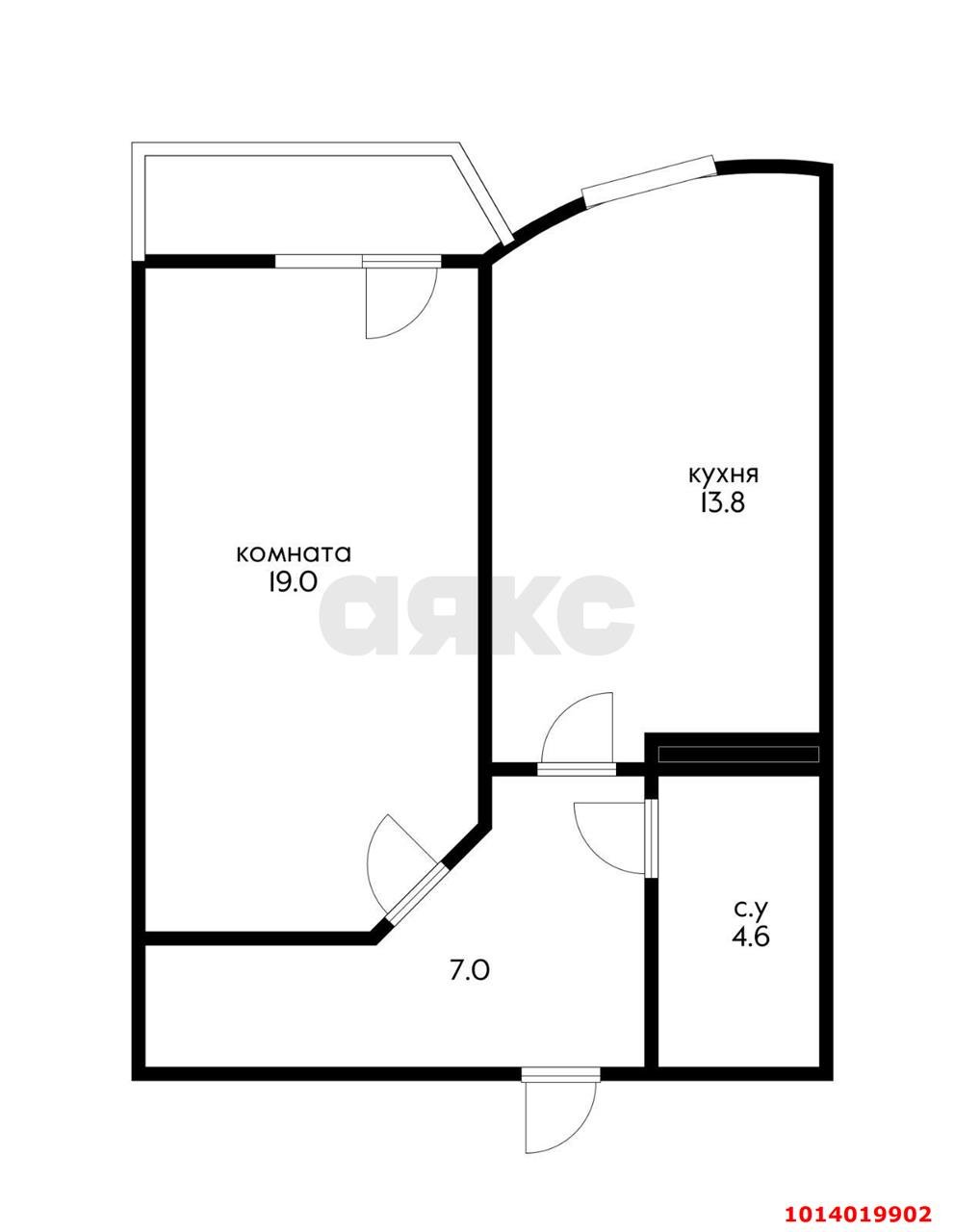 Фото №10: 1-комнатная квартира 48 м² - Краснодар, жилой комплекс Речной Бриз, ул. Парусная, 10к1