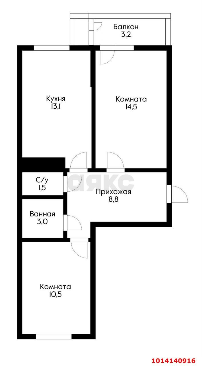 Фото №10: 2-комнатная квартира 51 м² - Краснодар, жилой комплекс Зелёный театр, ул. Западный Обход, 39/1к2