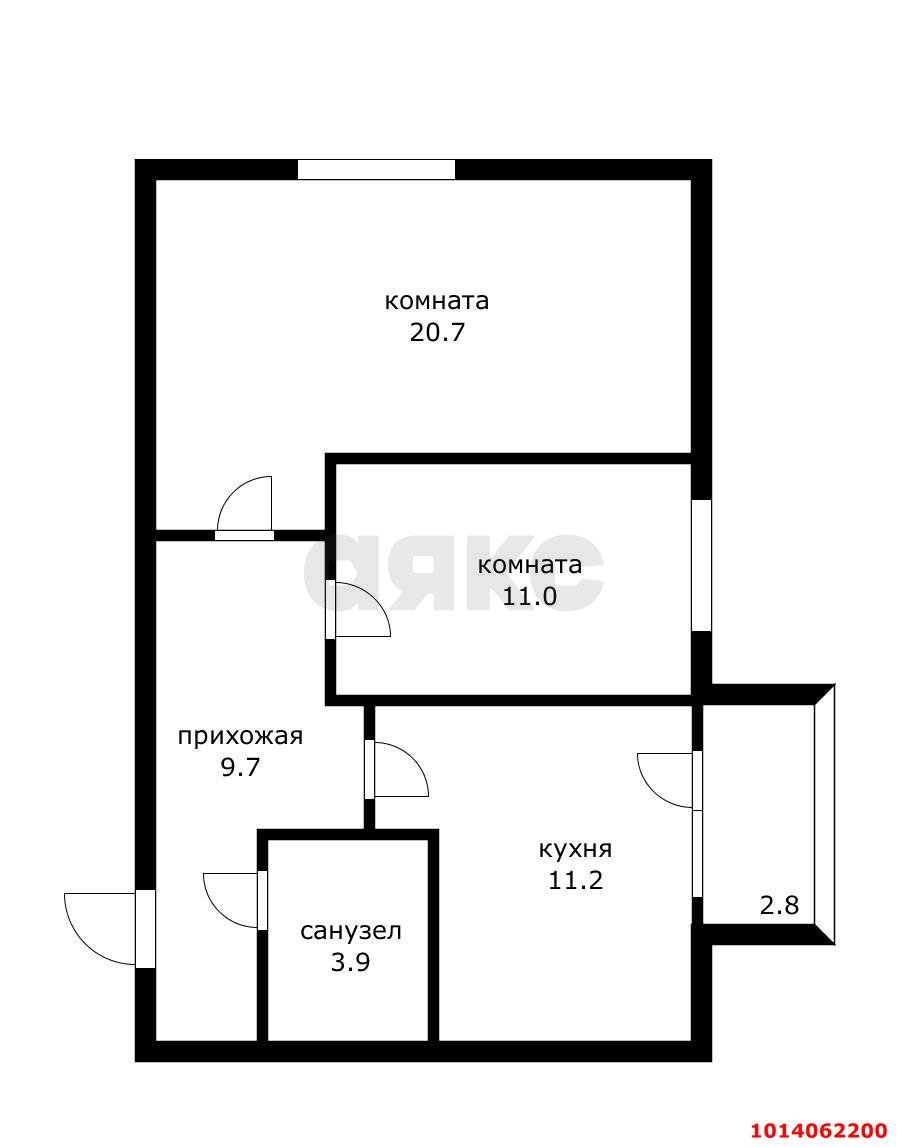 Фото №18: 2-комнатная квартира 59 м² - Краснодар, Табачная Фабрика, ул. Серова, 50