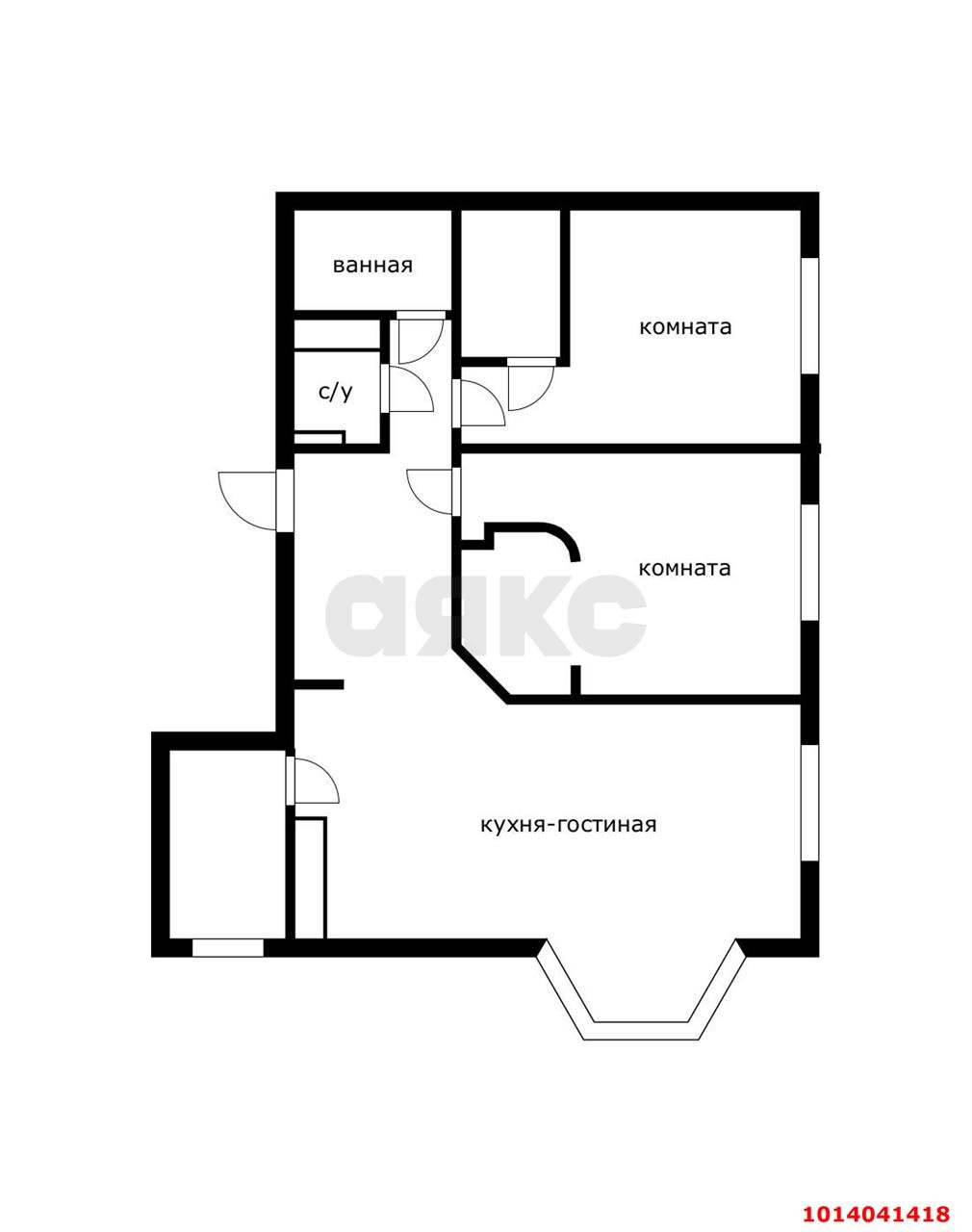 Фото №1: 2-комнатная квартира 90 м² - Краснодар, Западный внутригородской округ, ул. Строителей, 21