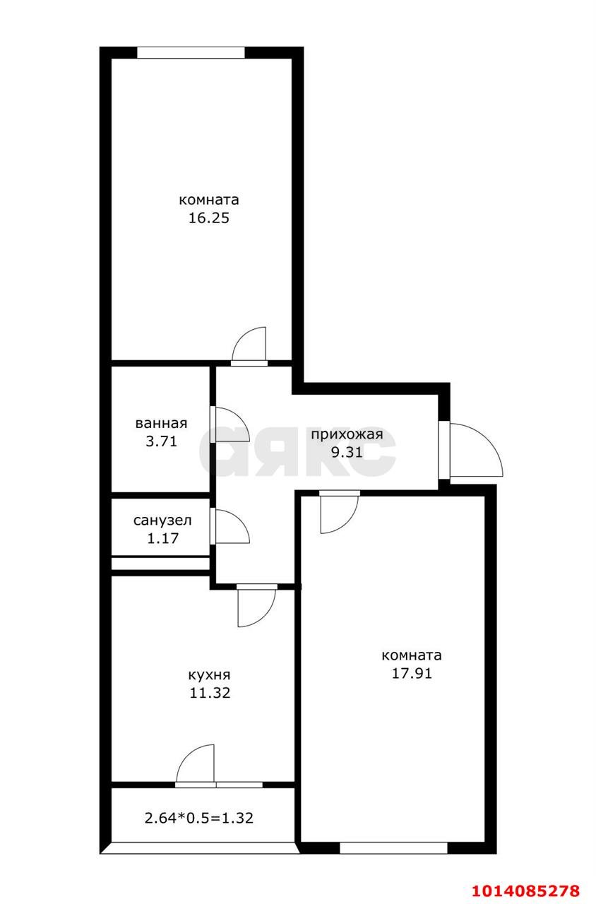 Фото №20: 2-комнатная квартира 65 м² - Краснодар, жилой комплекс Нeo-квартал Красная Площадь, ул. Конгрессная, 19/1