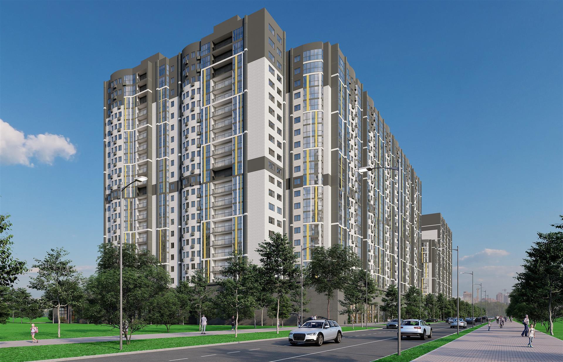 Фото №7: 1-комнатная квартира 37 м² - Краснодар, Карасунский внутригородской округ, Хлопчато-бумажный Комбинат, мкр. жилой комплекс Режиссёр, ул. Уральская, 100/6