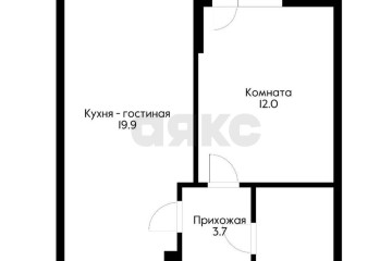 Фото №5: 1-комнатная квартира 43 м² - Краснодар, мкр. жилой комплекс Сказка Град, ул. имени В.Н. Мачуги, 166Бк1
