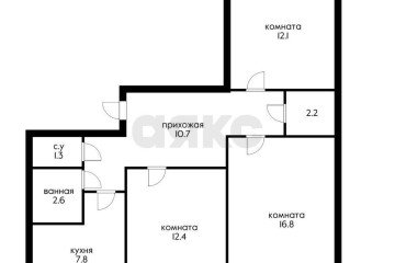 Фото №1: 3-комнатная квартира 76 м² - Краснодар, мкр. Юбилейный, ул. 70-летия Октября, 6