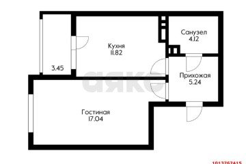 Фото №2: 1-комнатная квартира 40 м² - Краснодар, мкр. Достояние, ул. Григория Булгакова, 8