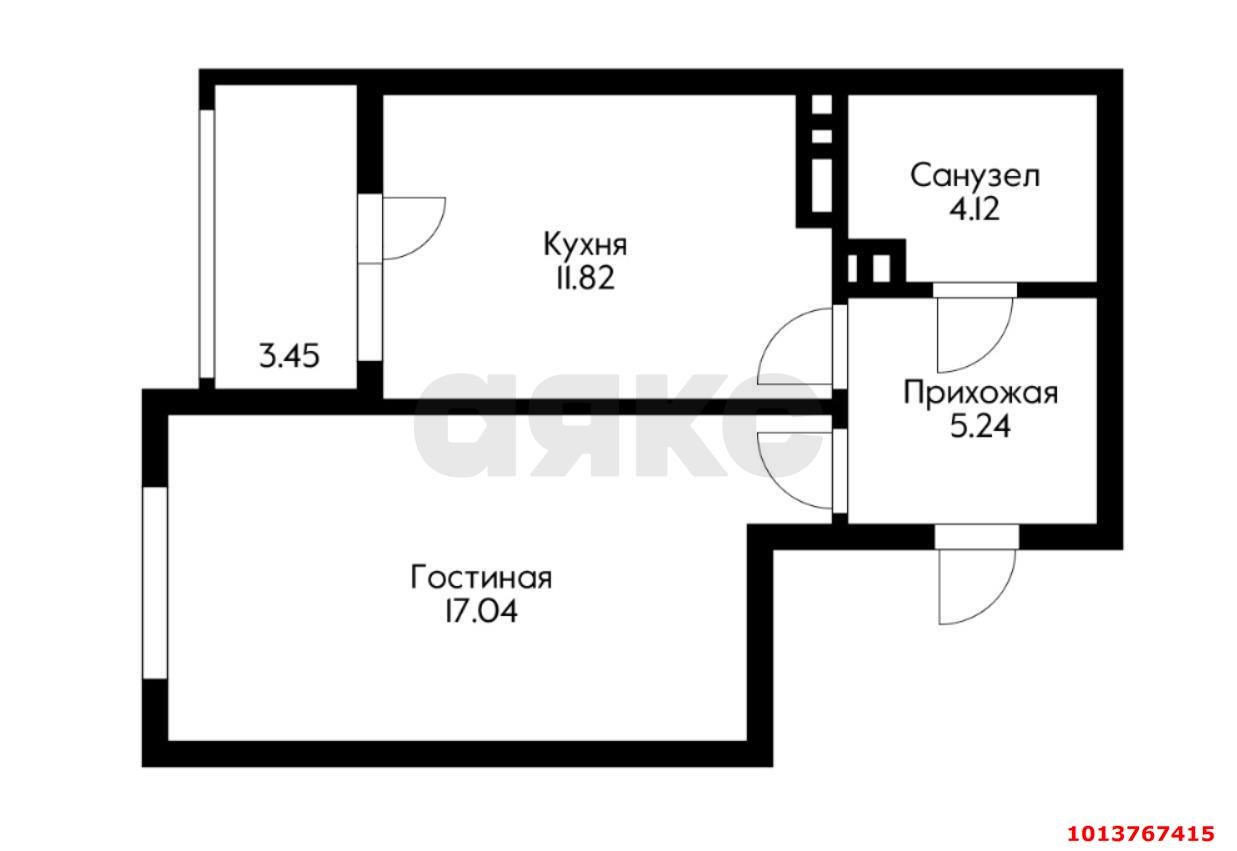 Фото №2: 1-комнатная квартира 40 м² - Краснодар, Достояние, ул. Григория Булгакова, 8