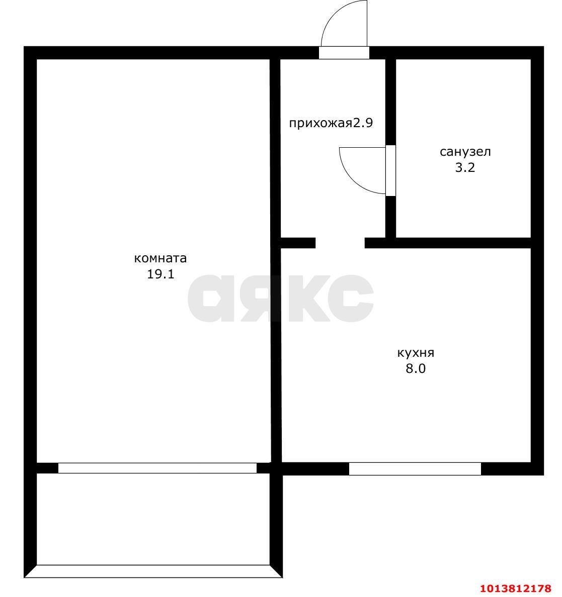 Фото №13: 1-комнатная квартира 33 м² - Краснодар, Гидростроителей, ул. Трудовой Славы, 8