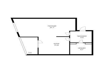 Фото №4: 1-комнатная квартира 48 м² - Краснодар, мкр. Карасунский внутригородской округ, ул. имени В.Н. Мачуги, 166к1