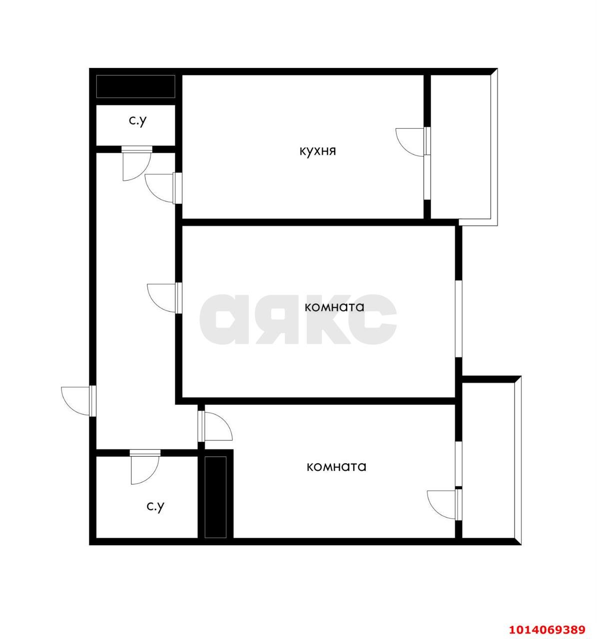 Фото №17: 2-комнатная квартира 70 м² - Краснодар, жилой комплекс Солнечный Парк, ул. имени Симиренко, 37к3