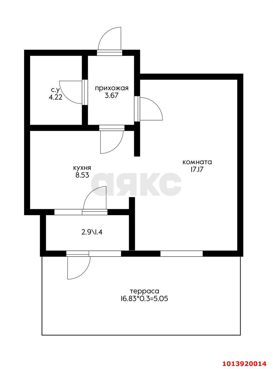 Фото №3: 1-комнатная квартира 47 м² - Краснодар, жилой комплекс Новелла, ул. Питерская, 40