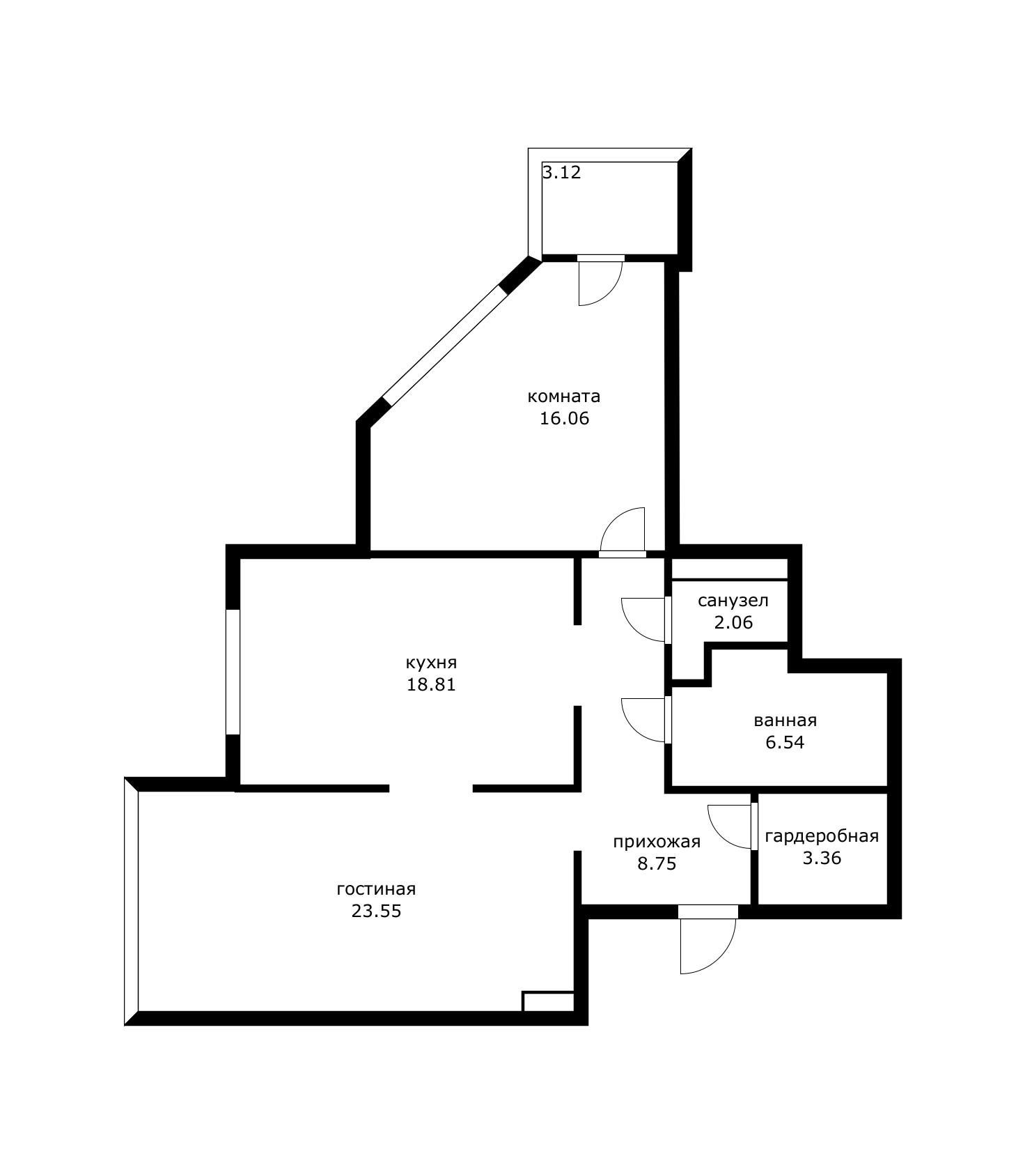 Фото №20: 2-комнатная квартира 82 м² - Краснодар, ул. Береговая, 2к2