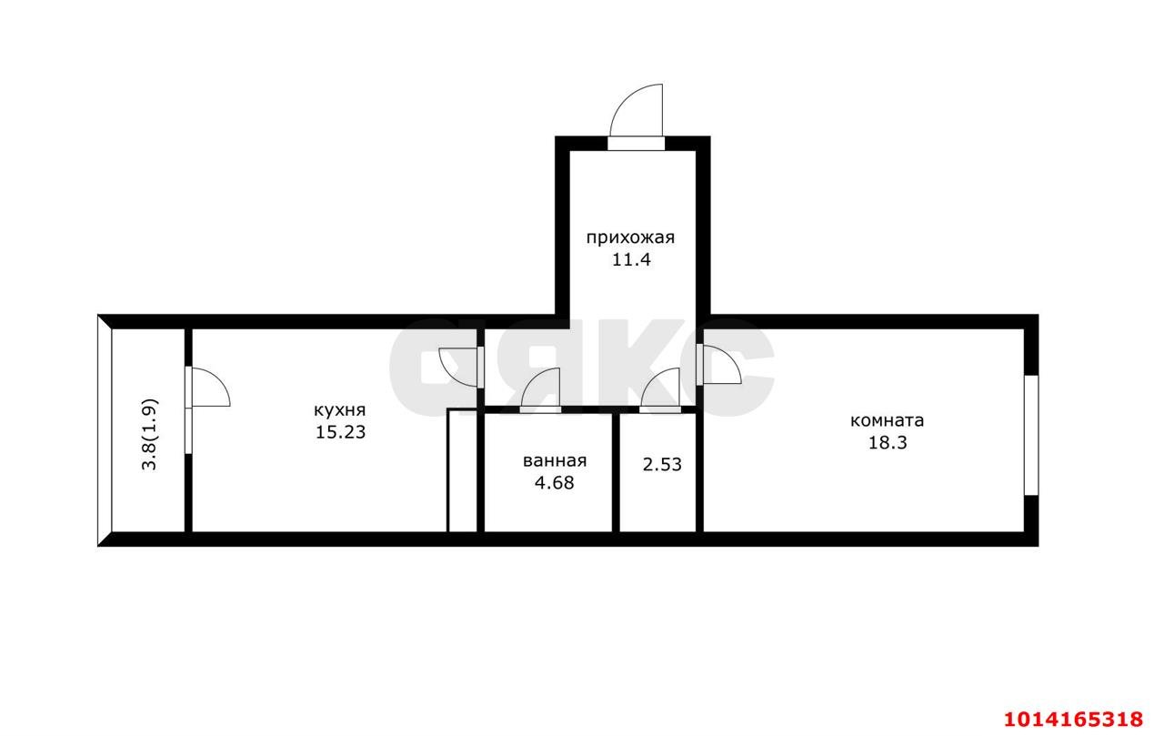 Фото №6: 1-комнатная квартира 55 м² - Краснодар, жилой комплекс Аврора, ул. имени Дзержинского, 95