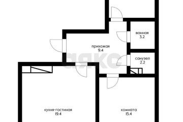 Фото №3: 2-комнатная квартира 70 м² - Краснодар, мкр. жилой комплекс Свобода, ул. Домбайская, 55к4