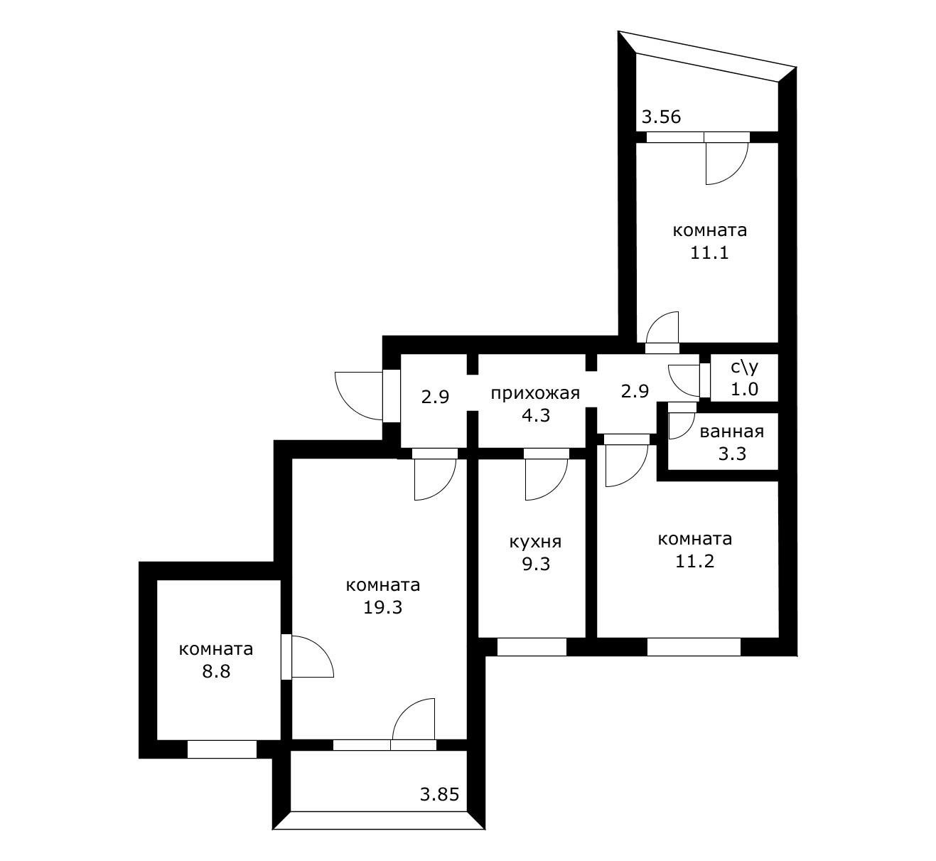 Фото №4: 4-комнатная квартира 74 м² - Краснодар, ул. 1 Мая, 234