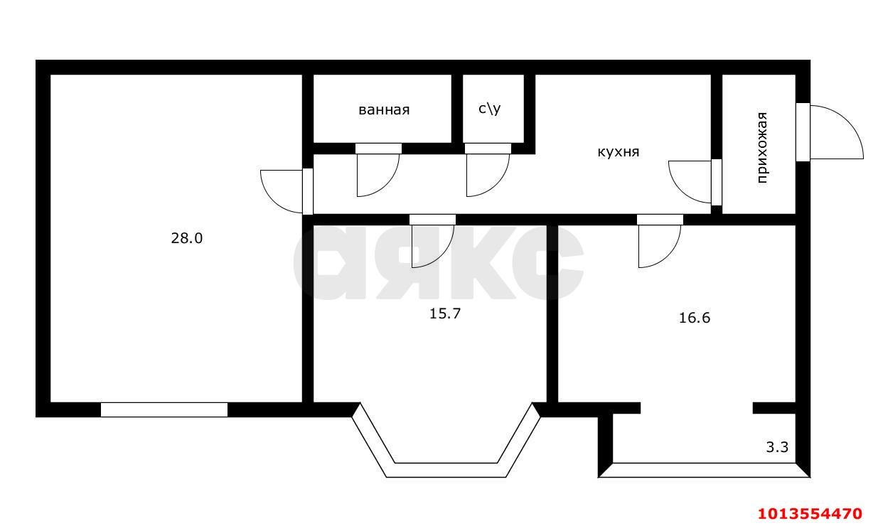 Фото №14: 3-комнатная квартира 81 м² - Краснодар, квартал Самолёт