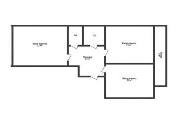 Фото №3: 2-комнатная квартира 50 м² - Краснодар, мкр. жилой комплекс Дыхание, ул. Лётчика Позднякова, 2