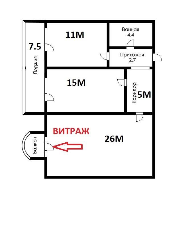 Фото №9: 2-комнатная квартира 59 м² - Краснодар, Прикубанский внутригородской округ, Завод Радиоизмерительных Приборов, имени Петра Метальникова, жилой комплекс Лучезарный, мкр. Музыкальный, ул. имени Сергея Есенина, 129/5