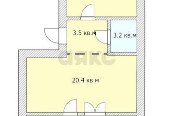 Фото №4: 1-комнатная квартира 36 м² - Южный, мкр. жилой комплекс Медовый, пер. Смоленский, 12/4
