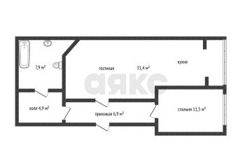 Фото №2: 2-комнатная квартира 62 м² - Краснодар, мкр. Камвольно-суконный Комбинат, пр-д 1-й Онежский, 31