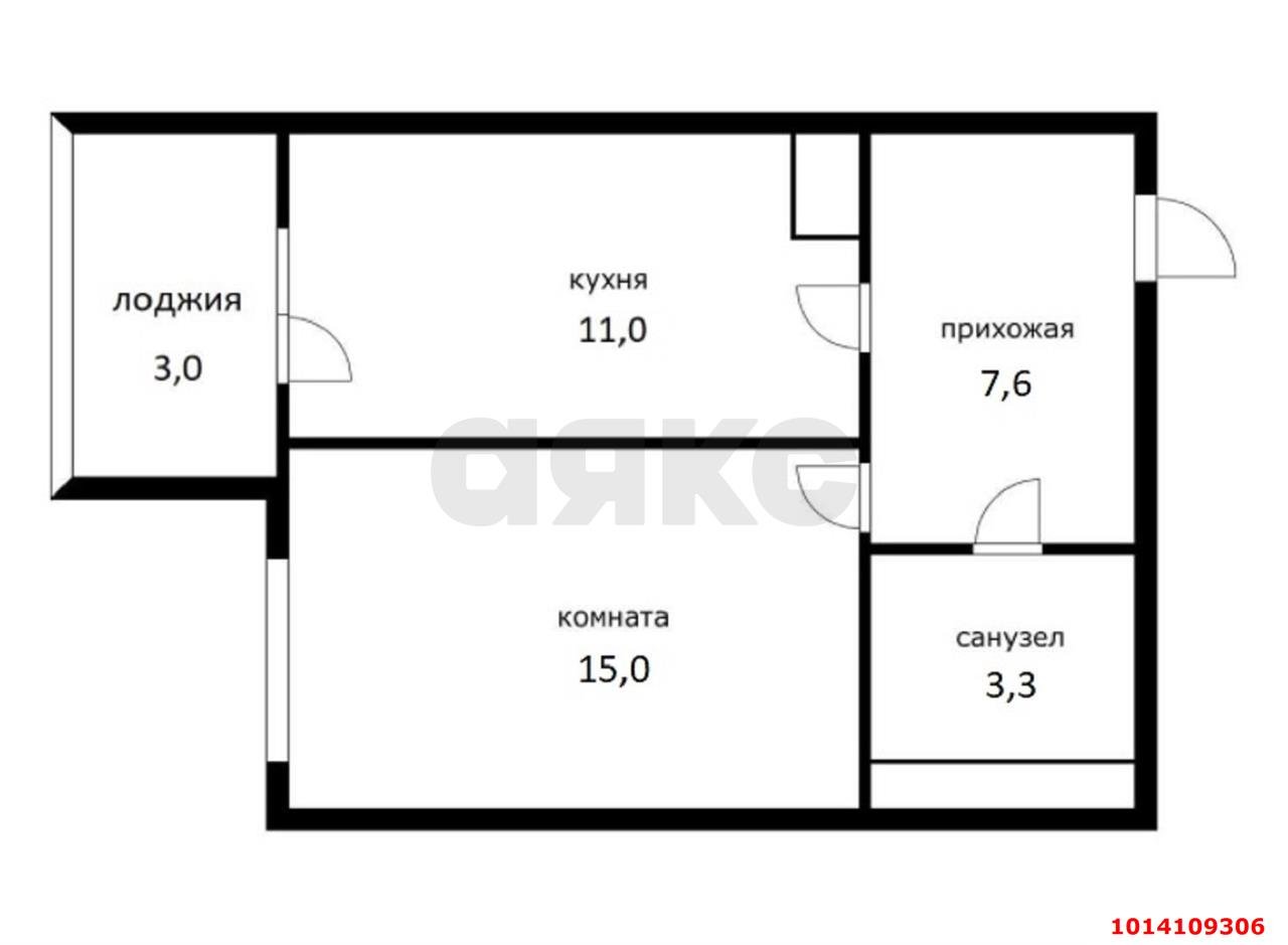 Фото №14: 1-комнатная квартира 39 м² - Краснодар, Фестивальный, ул. Дальняя, 39/2