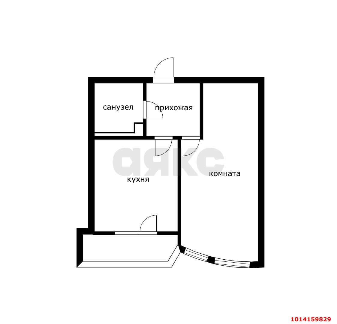 Фото №2: 1-комнатная квартира 42 м² - Краснодар, жилой комплекс Кино, ул. Уральская, 100