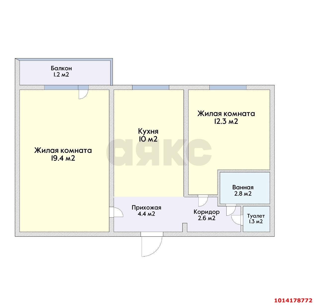 Фото №15: 2-комнатная квартира 56 м² - Краснодар, Комсомольский, ул. Уральская, 200